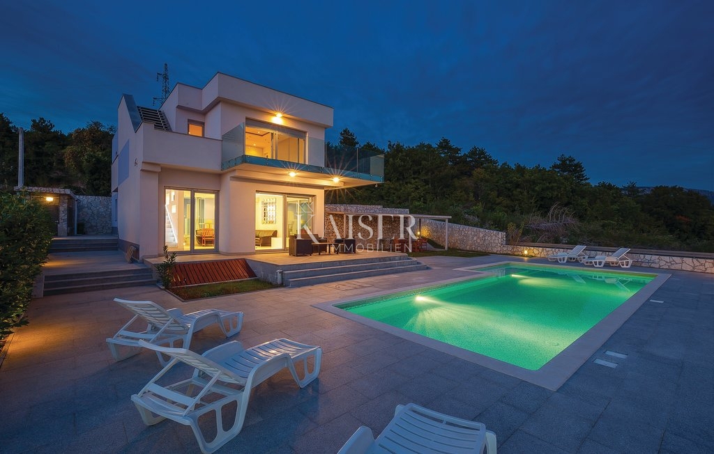 Crikvenica – Esclusiva villa di lusso con piscina e vista panoramica sul mare