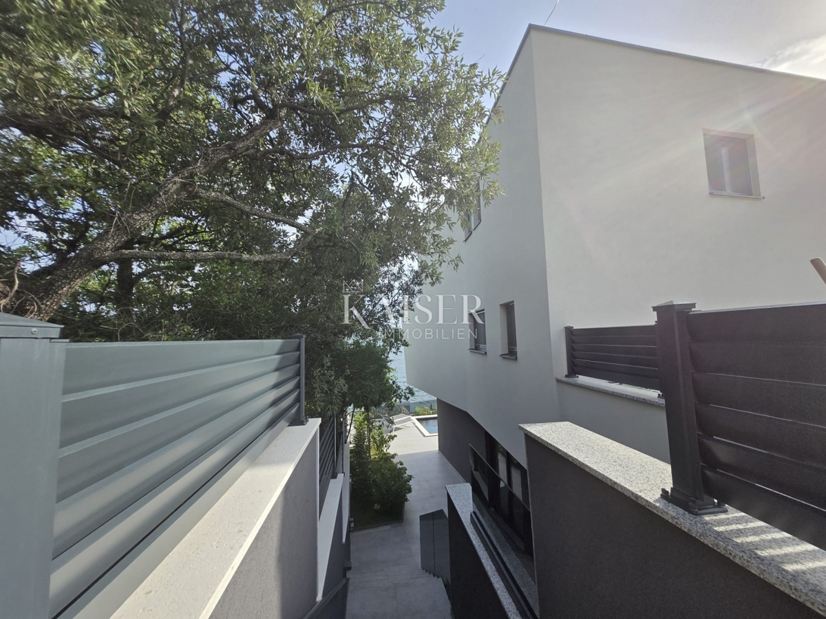 Zara, Posedarje - villa esclusiva prima fila al mare con accesso privato al mare