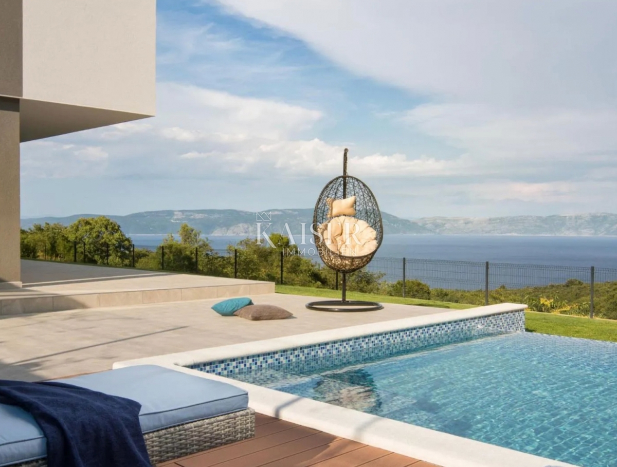 Istria, Rabac - villa unica con il mare nel palmo della mano, 210 m2