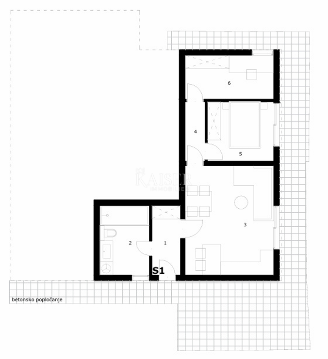 Appartamento Rukavac, Vis, 34,96m2