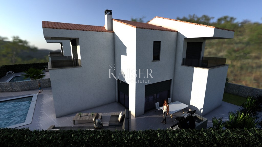 Земля під забудову Risika, Vrbnik, 1.100m2