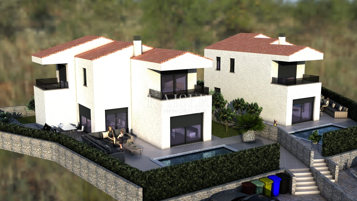 Земля під забудову Risika, Vrbnik, 1.100m2