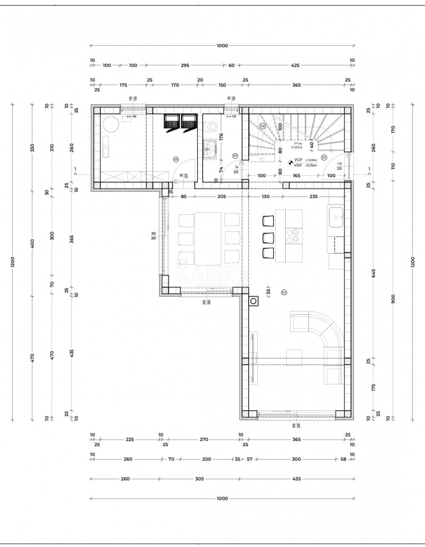 Земля під забудову Risika, Vrbnik, 1.100m2