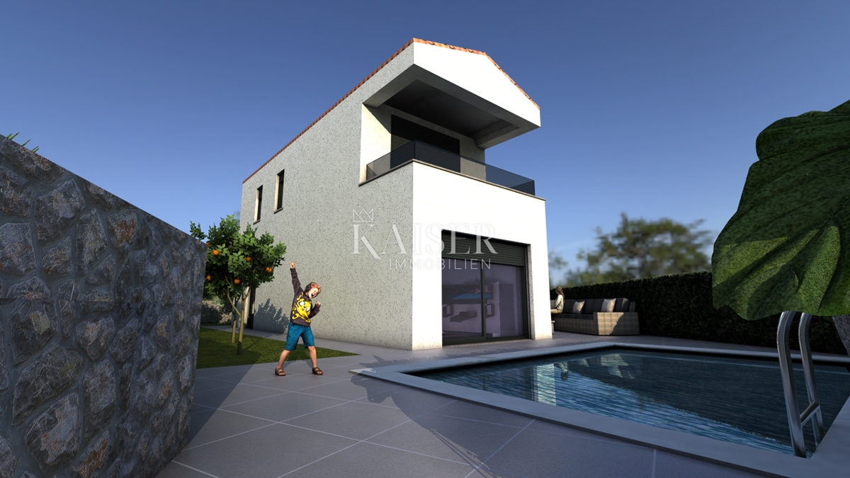 Земля під забудову Risika, Vrbnik, 1.100m2