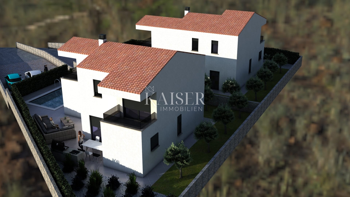 Земля під забудову Risika, Vrbnik, 1.100m2