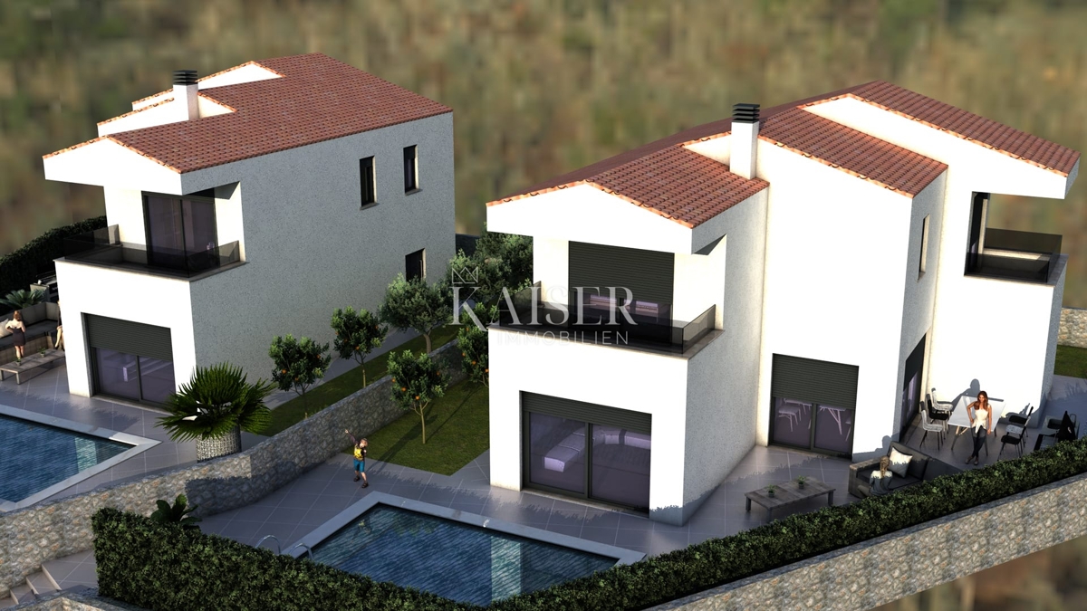 Земля під забудову Risika, Vrbnik, 1.100m2