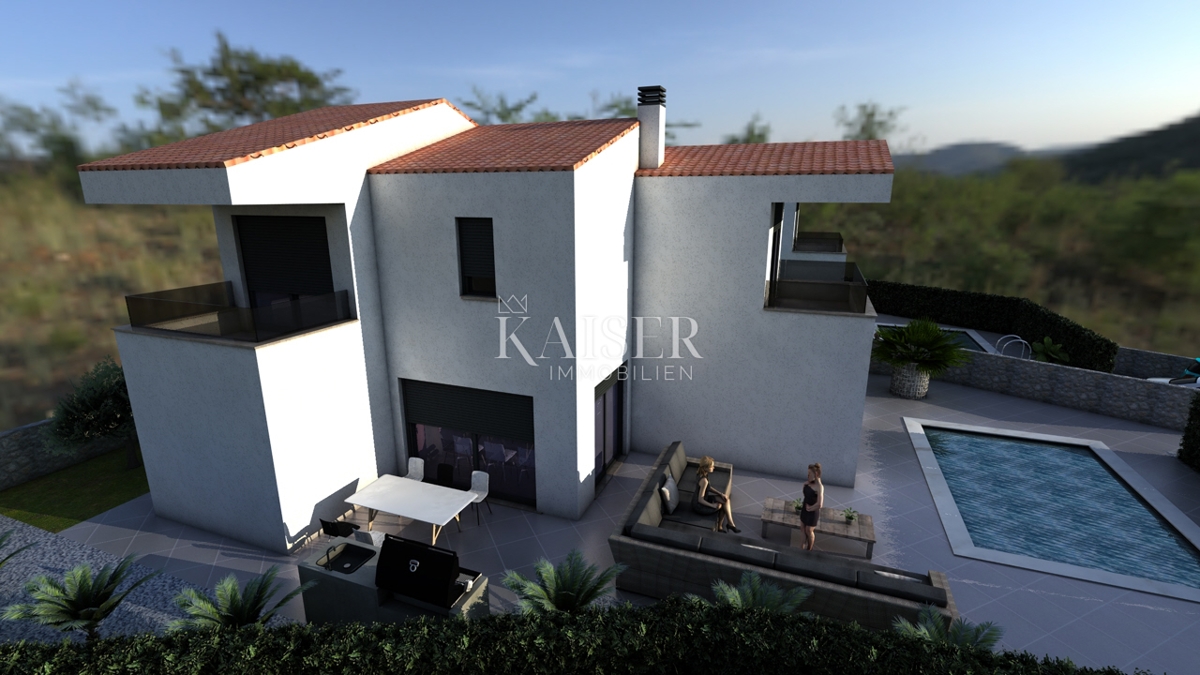 Земля під забудову Risika, Vrbnik, 1.100m2