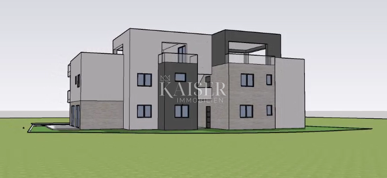 Srima, Vodice - Appartamento duplex di lusso con piscina e vista mare