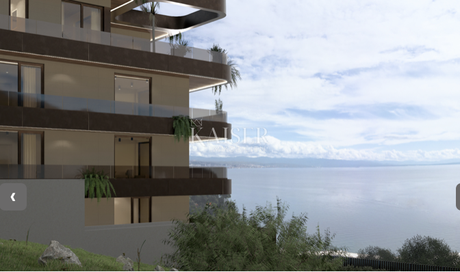 Opatiuja - Ičiči, appartamento - Eleganza mediterranea con vista mare