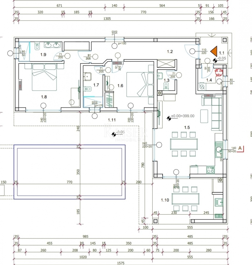 Istria, Žminj - casa con piscina