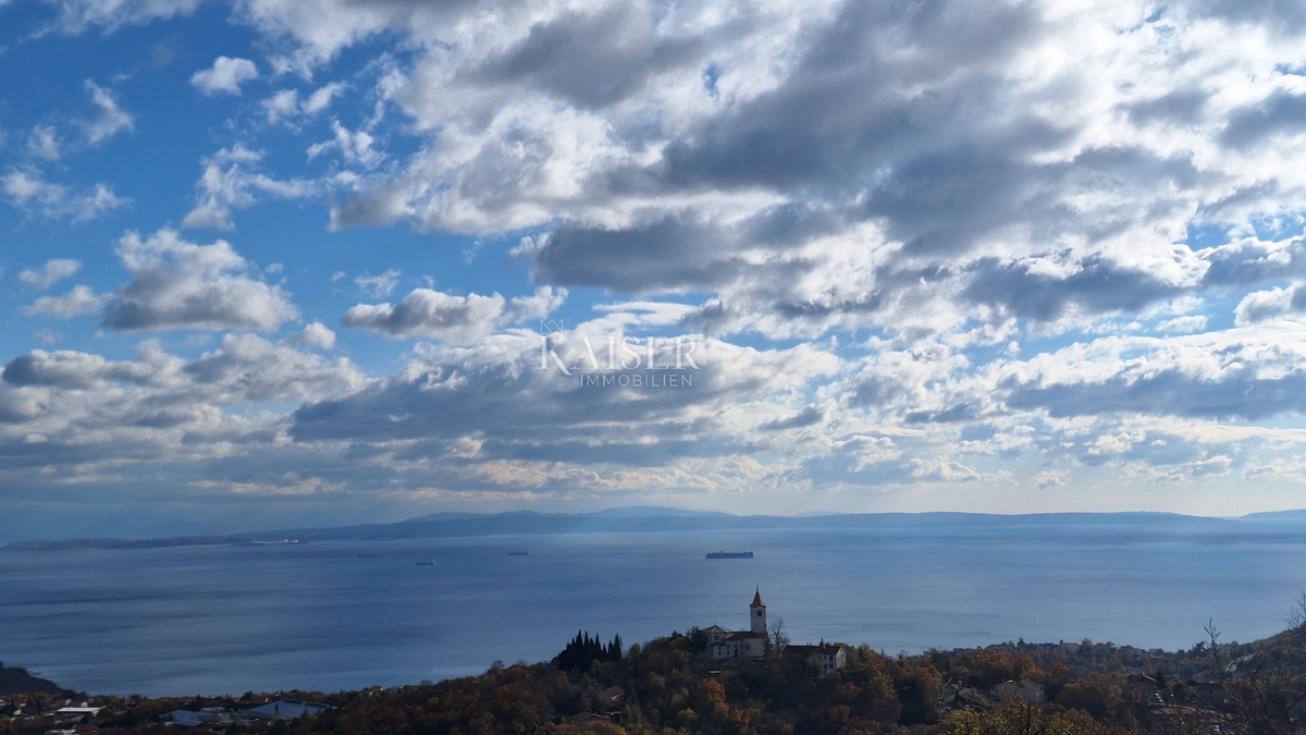 Matulji, Rukavac, appartamento monolocale con terrazze e vista sul Quarnero