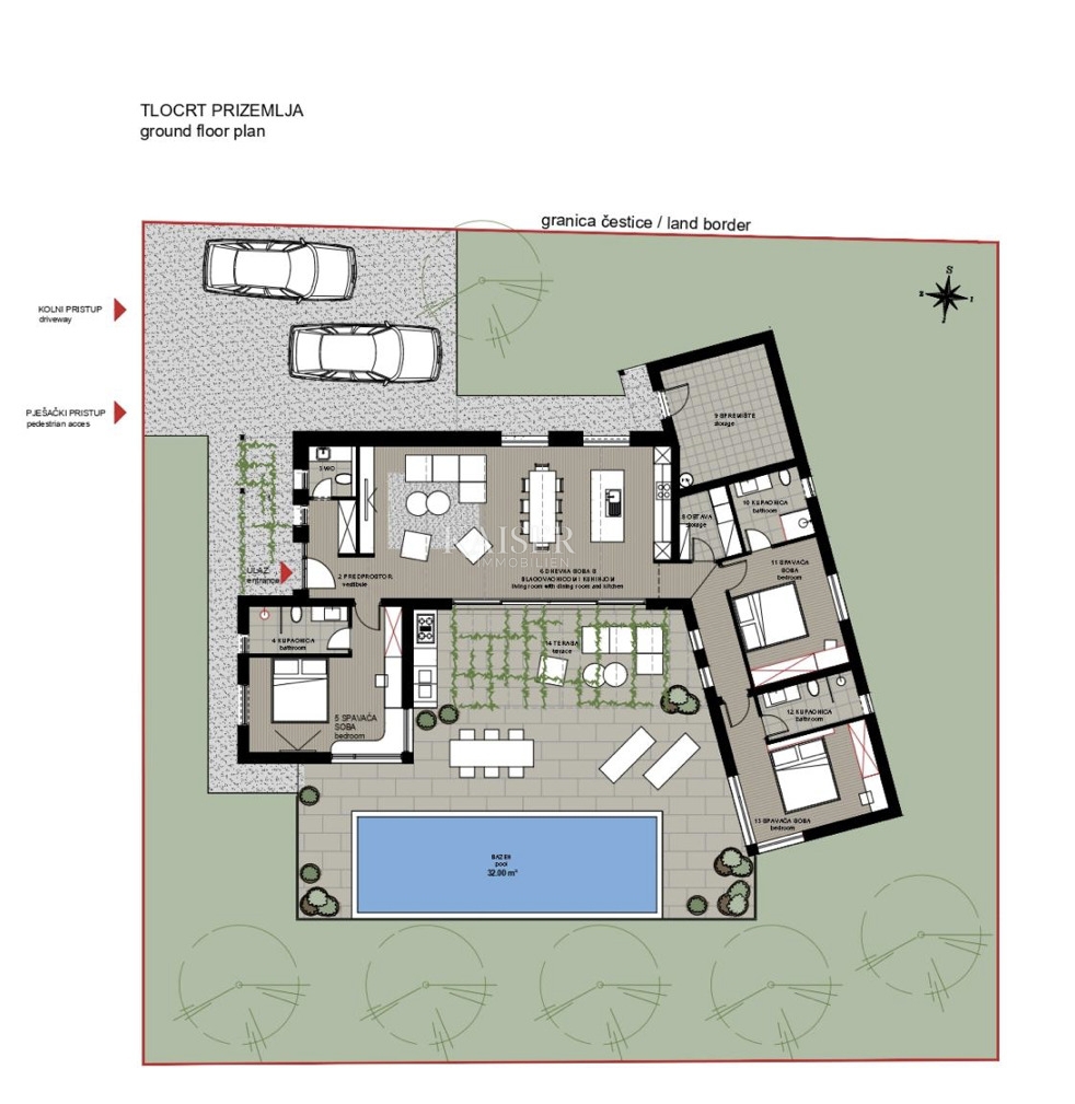 Istria, Gimino - nuova costruzione rustica, 173 m2