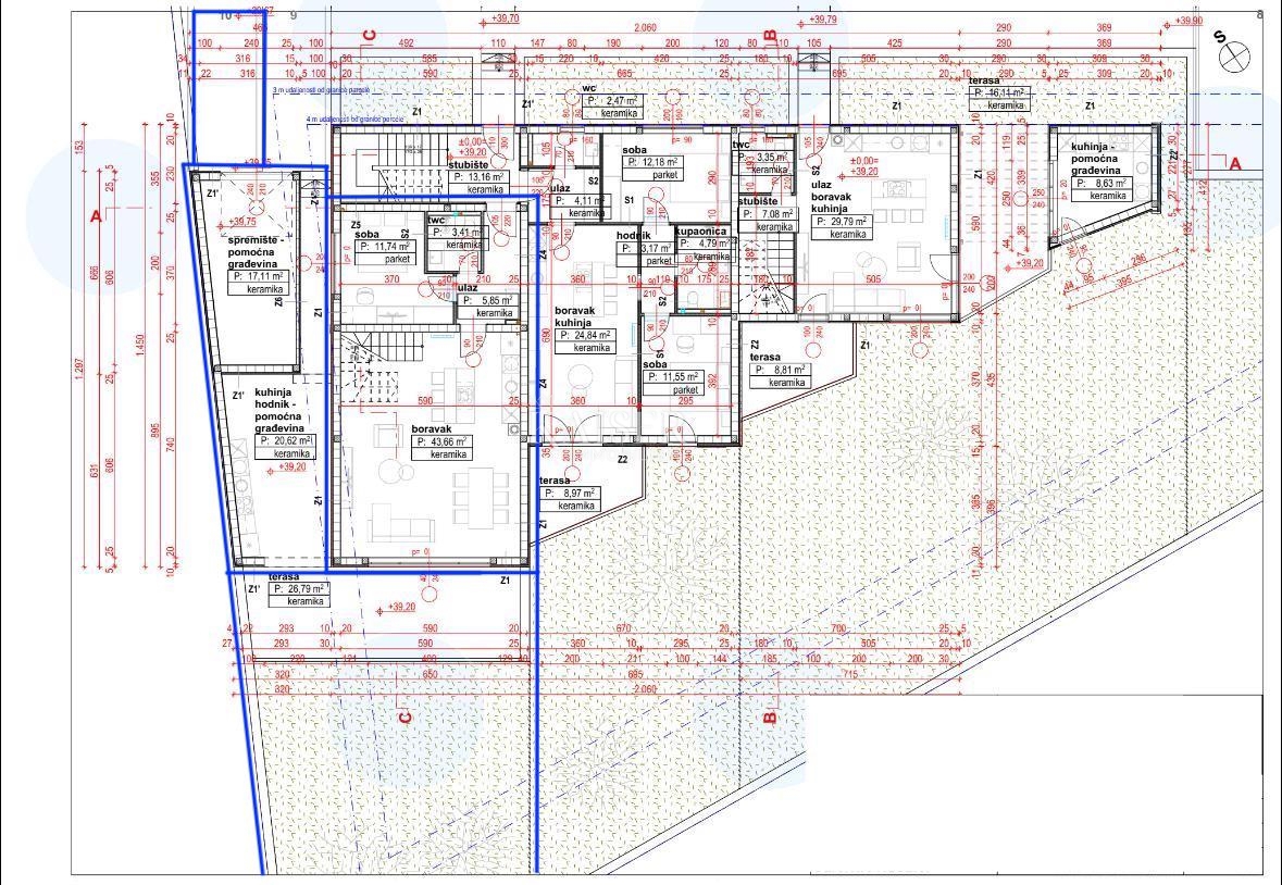 Novi Vinodolski - Appartamento su due piani in una nuova costruzione a 250 m dalla spiaggia (S1)