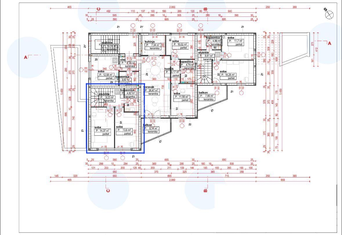 Novi Vinodolski - Appartamento su due piani in una nuova costruzione a 250 m dalla spiaggia (S1)