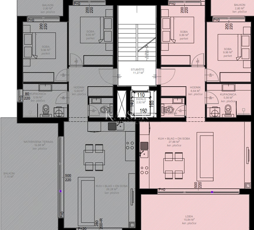 Appartamento Sveti Filip i Jakov, Sveti Filip I Jakov, 75,46m2