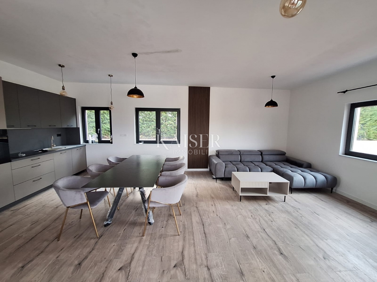 Istria, Svetvinčenat - moderna casa a un piano con piscina
