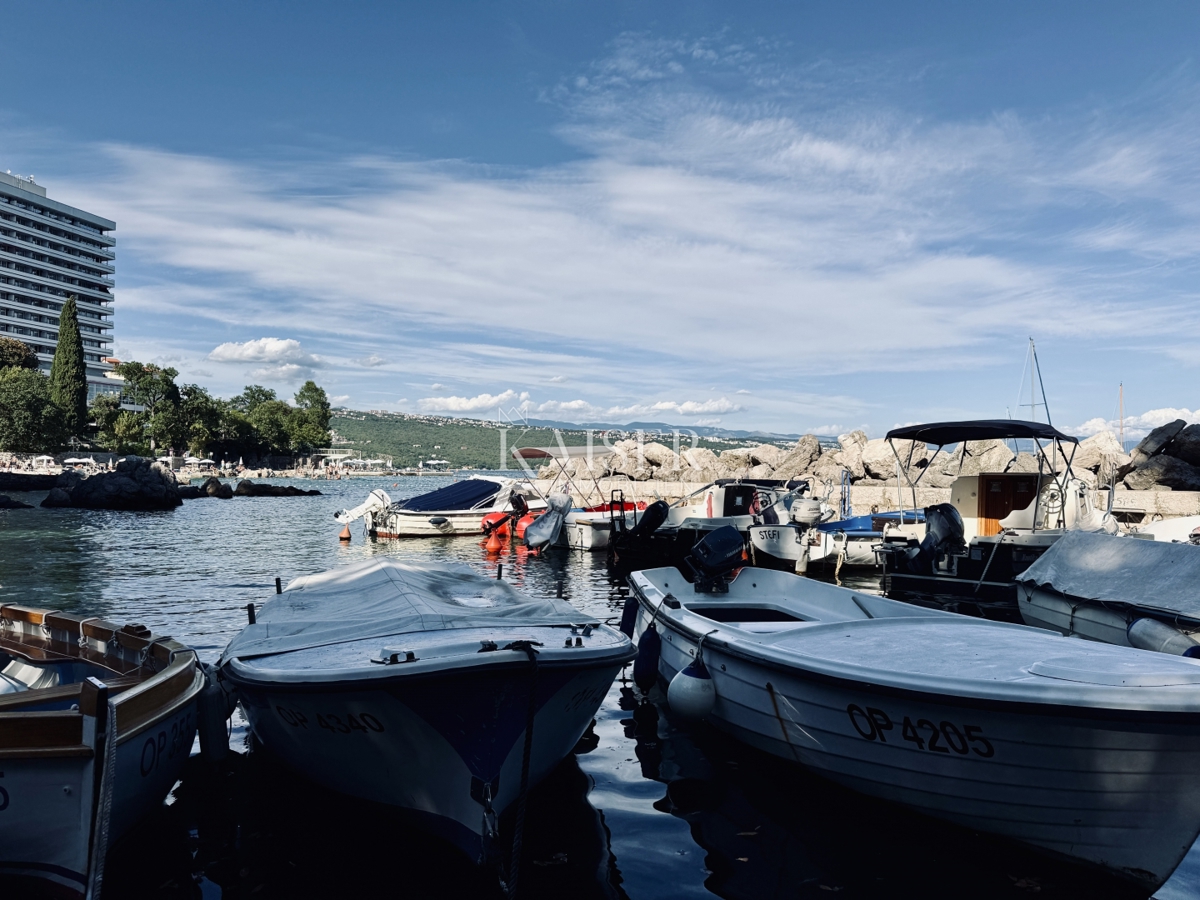 Abbazia – Monolocale 15 m2 in centro, prima fila al mare