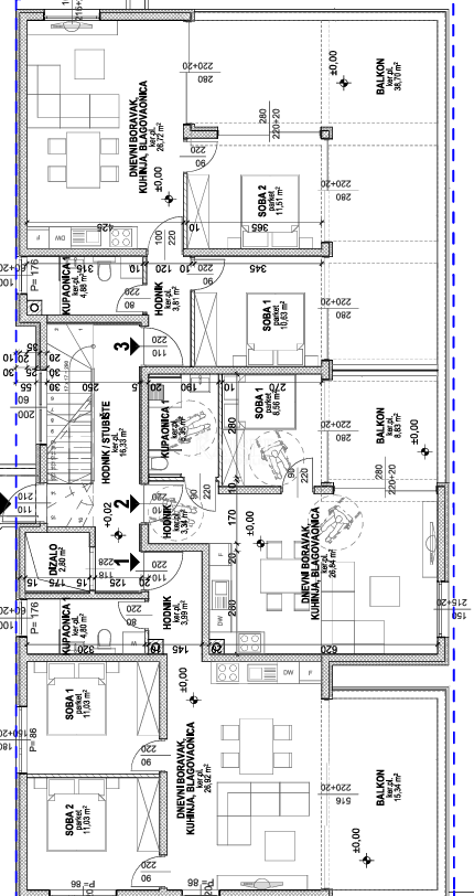 Pag, Povljana - appartamenti in un nuovo edificio vicino alla spiaggia