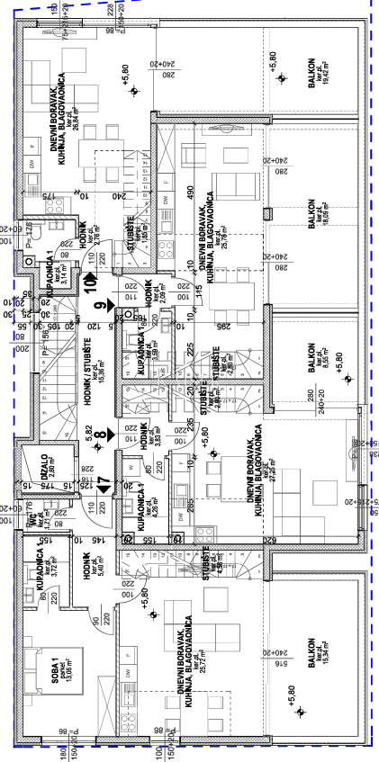 Pag, Povljana - appartamenti in un nuovo edificio vicino alla spiaggia