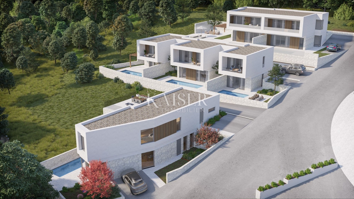 Crikvenica - casa bifamiliare 97m2 con vista panoramica 