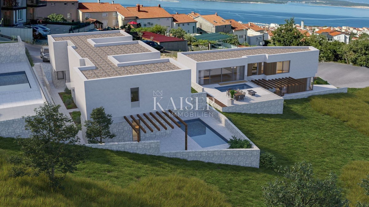 Crikvenica - casa bifamiliare 97m2 con vista panoramica 