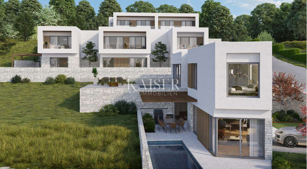 Crikvenica - casa bifamiliare 97m2 con vista panoramica 