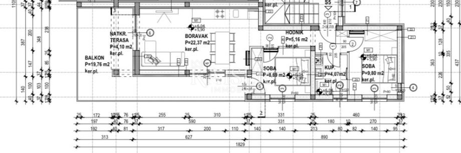 Pag, Povljana - Appartamento con 2 camere da letto e ampio balcone, vista mare