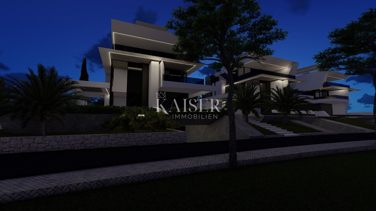 Isola di Krk, Njivice - appartamento duplex, 112m2 in un nuovo edificio