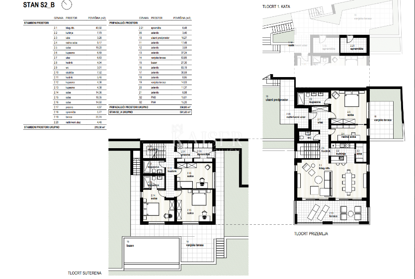 Appartamento Glavani, Kostrena, 165m2