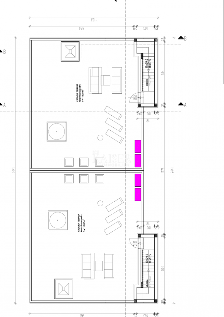 Drage, Pakoštane - Lussuosa casa bifamiliare con piscina e terrazza sul tetto