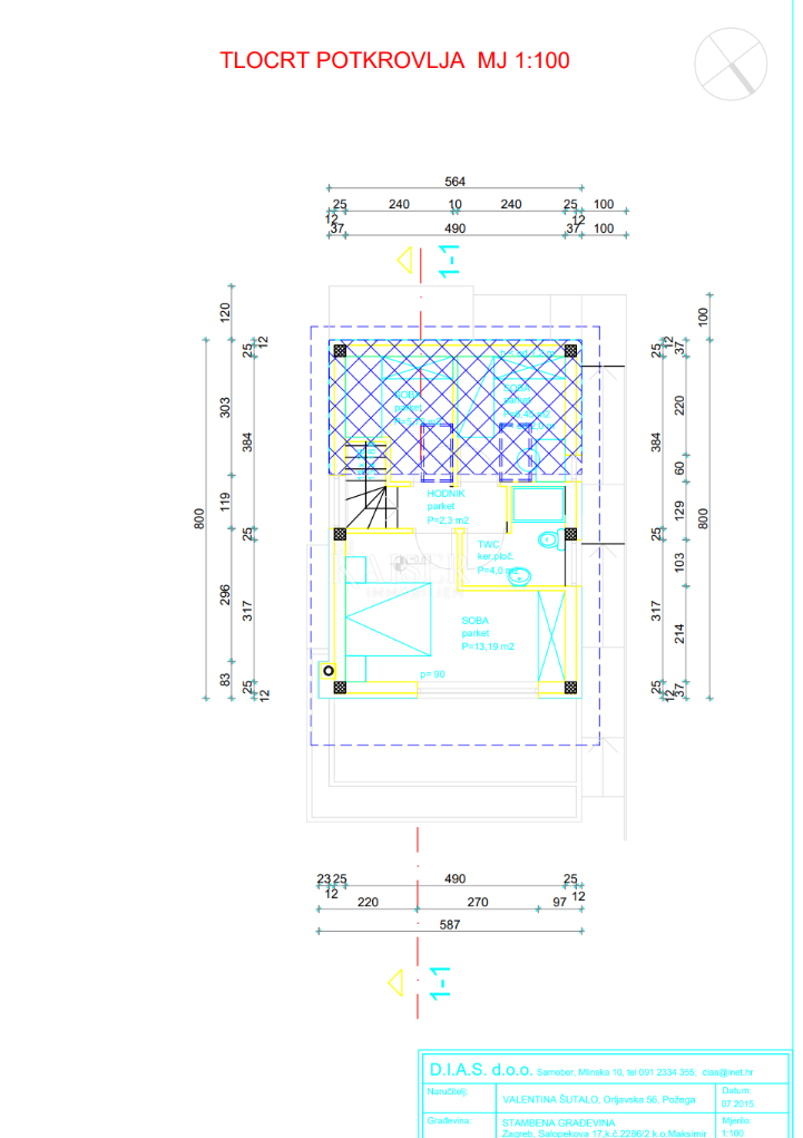 Appartamento Maksimir, 62,74m2