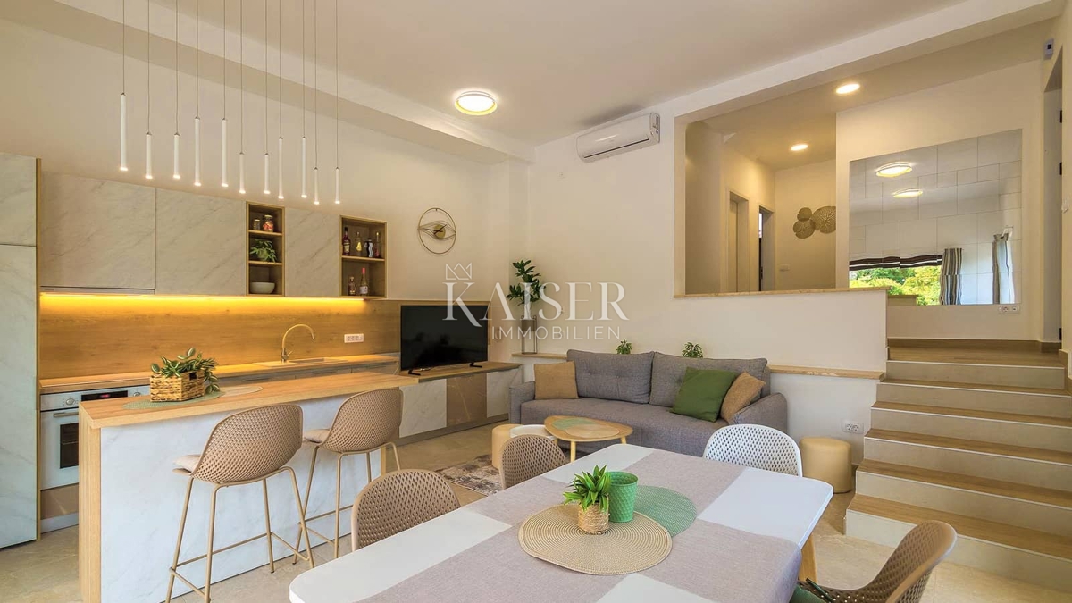 Istria, Svetvincenat - moderna casa bifamiliare con piscina