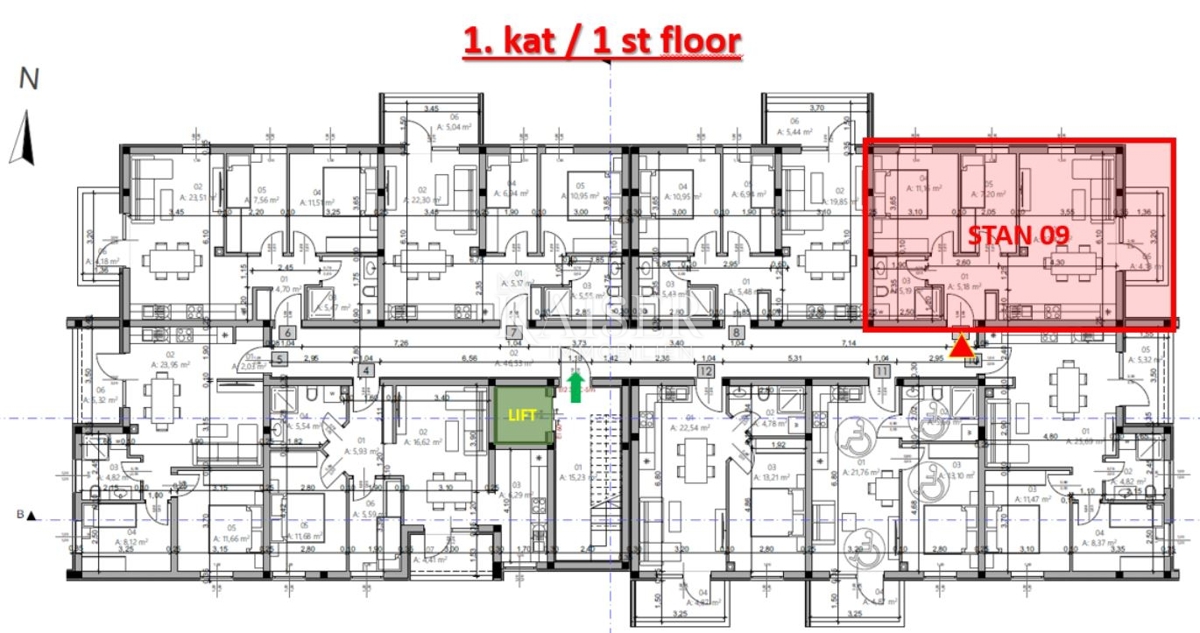 Istria, Pola - moderno appartamento di 54 m2 in un nuovo edificio