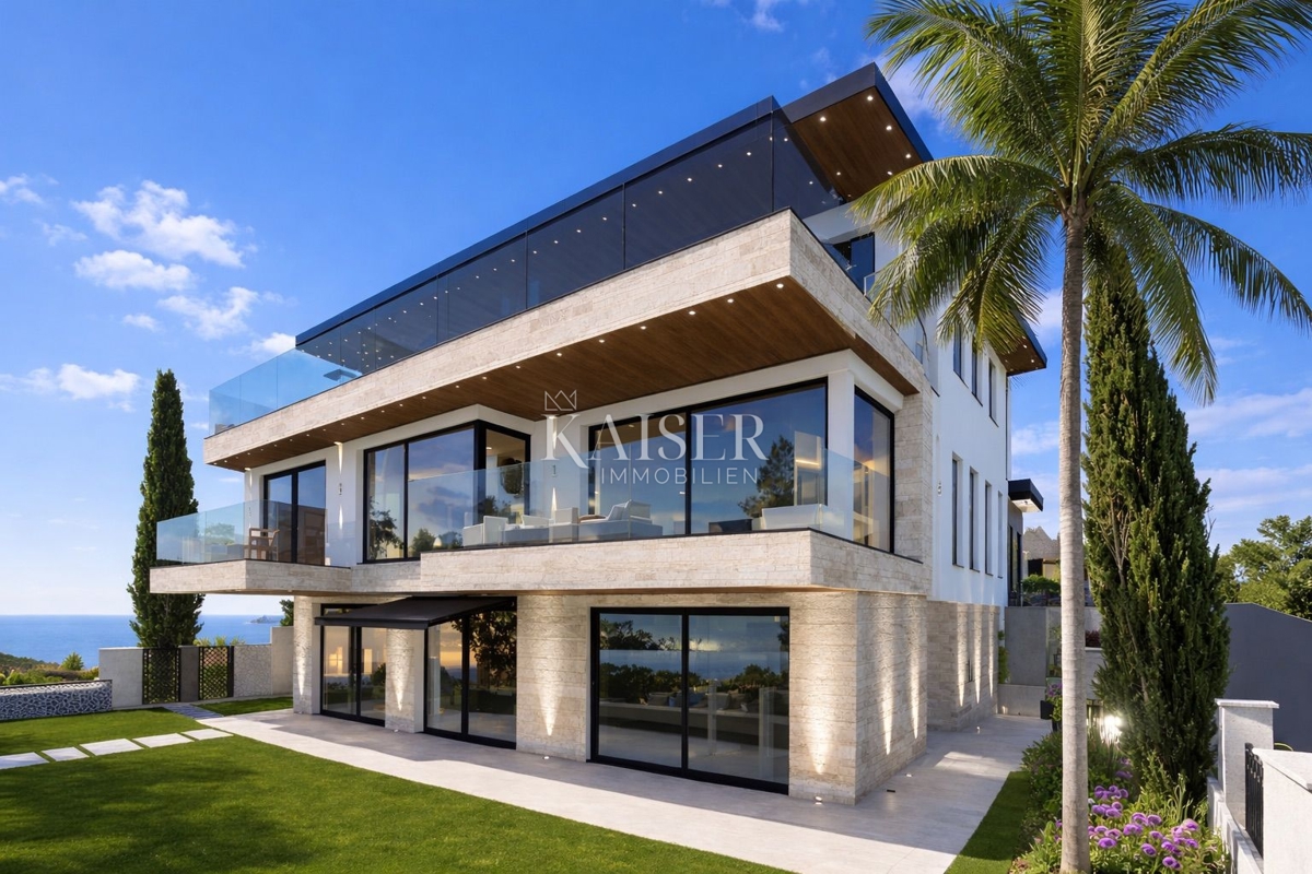 Opatija, Pobri – Residenza di lusso con vista panoramica sul mare