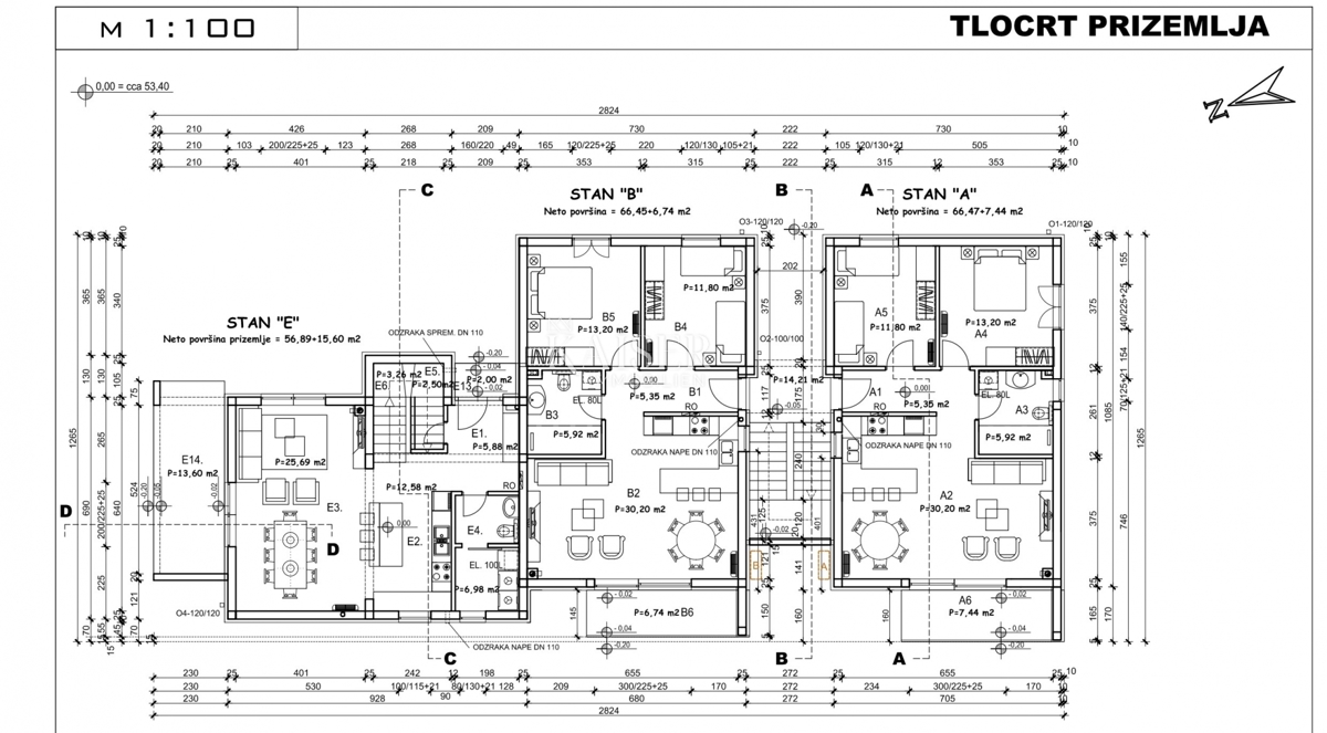 Istria - Parenzo, appartamento in un nuovo edificio, 72 m2