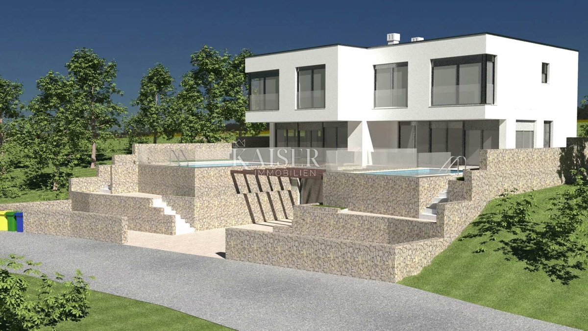 Isola di Krk, Čižići - terreno edificabile a 400 m dal mare