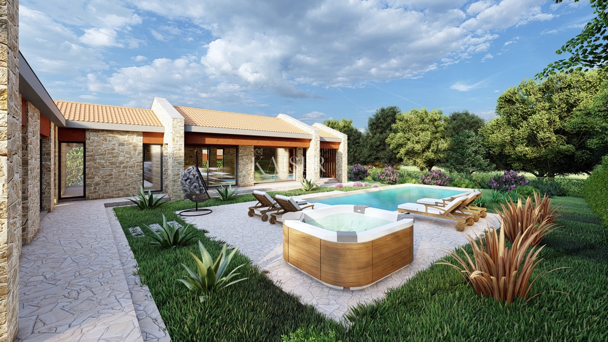 Istria, zona Montona, permesso per costruire una casa con piscina