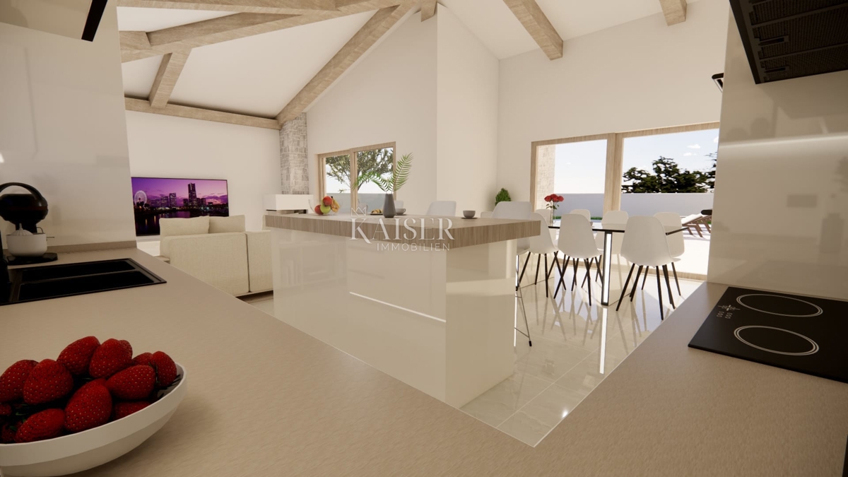 Labin - nuova costruzione in una posizione tranquilla, 150 m2