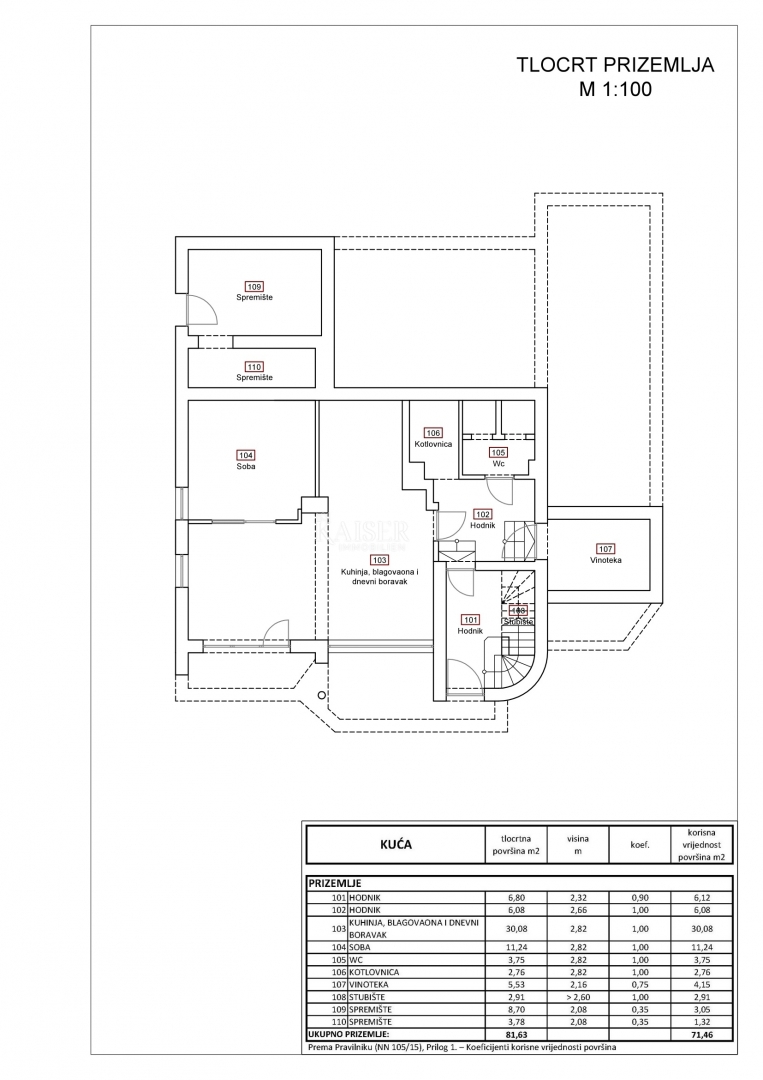 Novi Vinodolski, Klenovica - Villa da ristrutturare 322m2