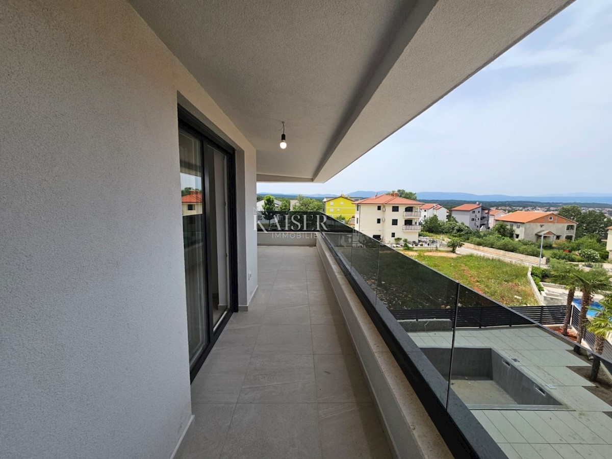 Malinska - appartamento in costruzione 80m2, vista mare