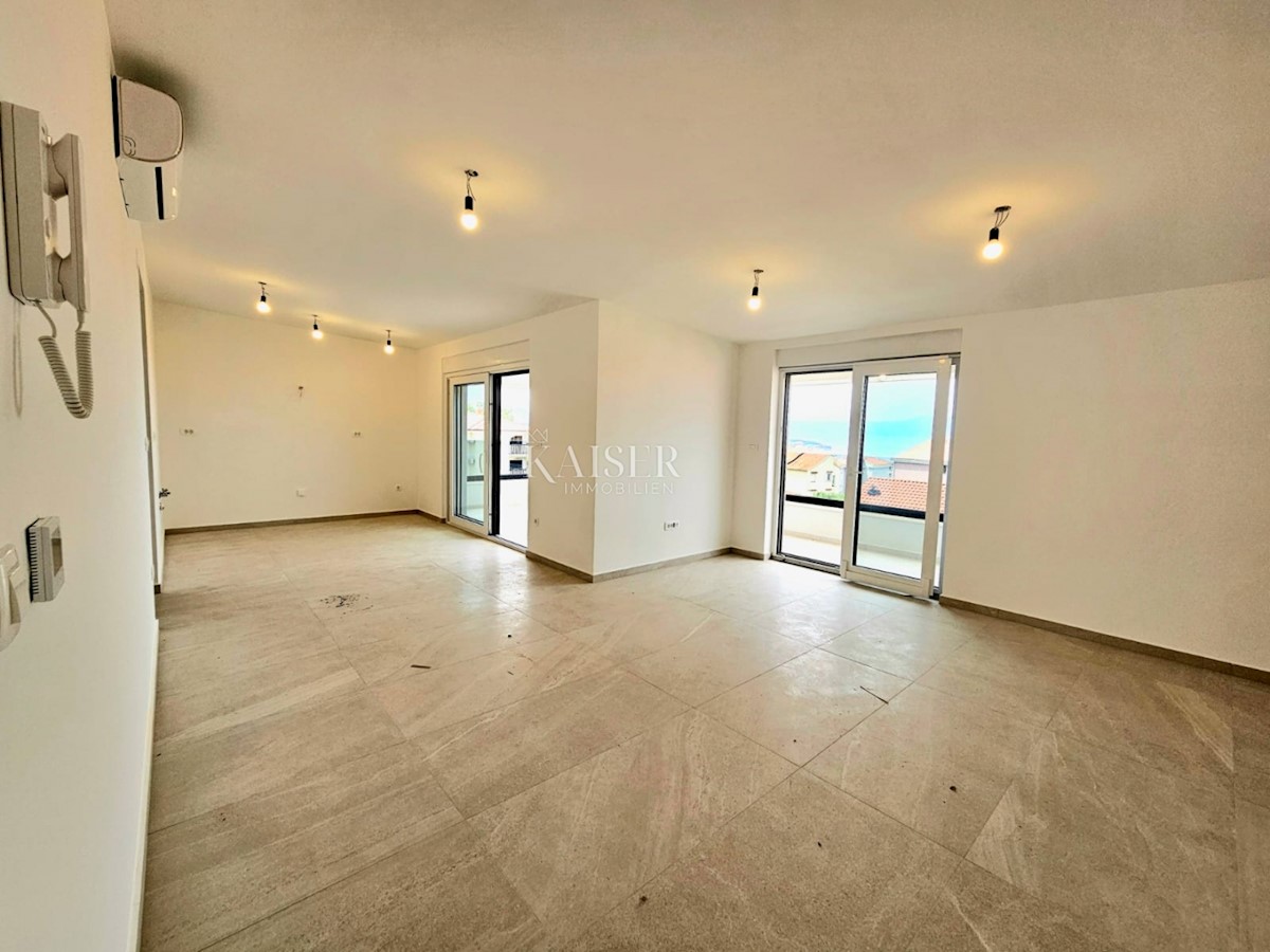 Malinska - appartamento in costruzione 80m2, vista mare