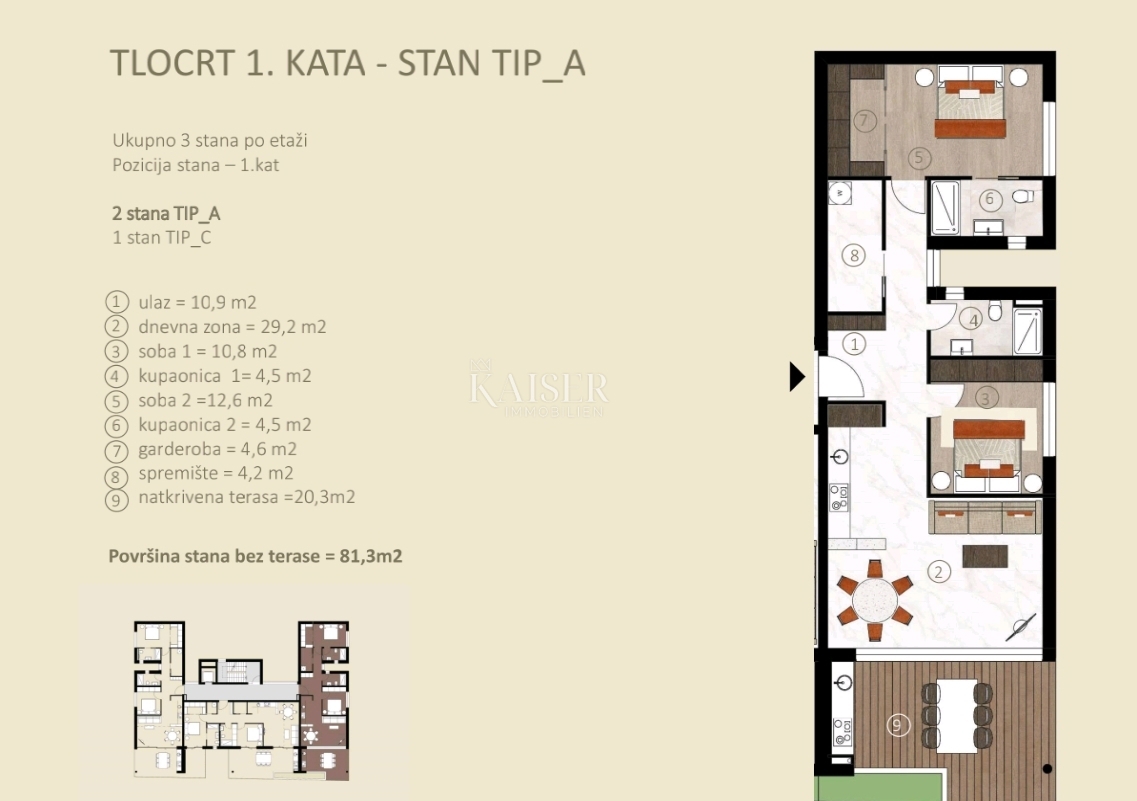 Istria - Cittanova, appartamento di lusso 98 m2