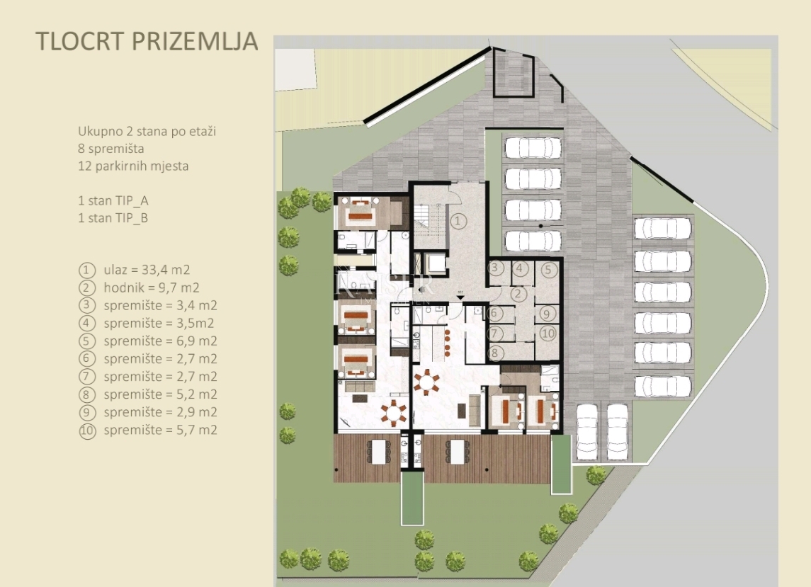 Istria, Cittanova - appartamento di lusso in costruzione