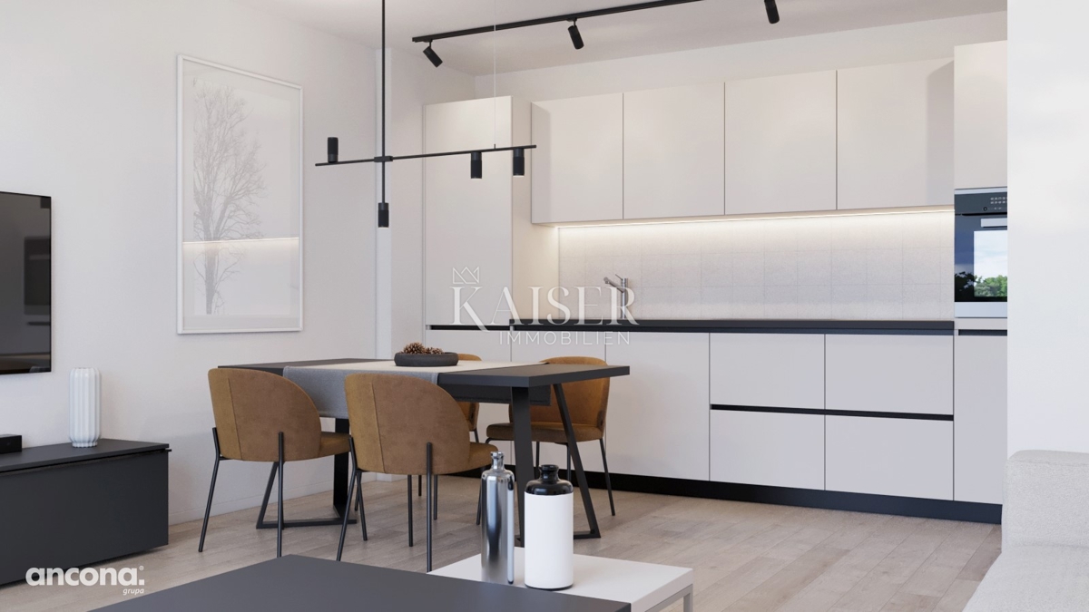 Istria, Umago - appartamento funzionale monolocale in nuova costruzione, 46m5, secondo piano, con garage