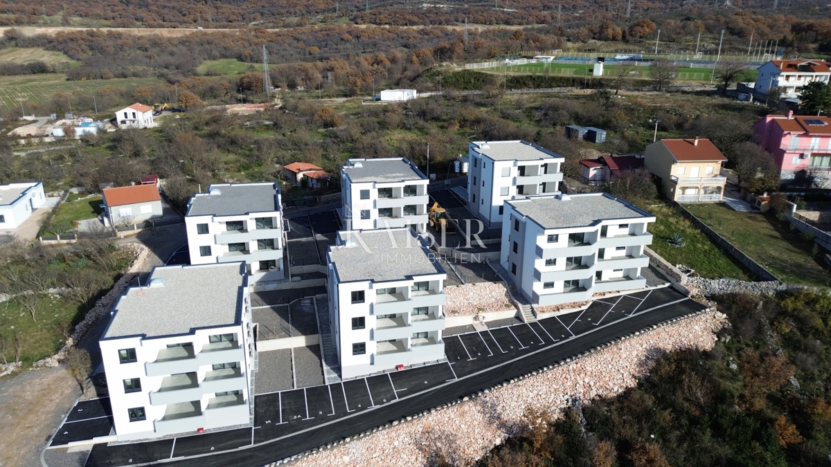 Novi Vinodolski - appartamento al 1° piano, nuovo edificio, 66m2