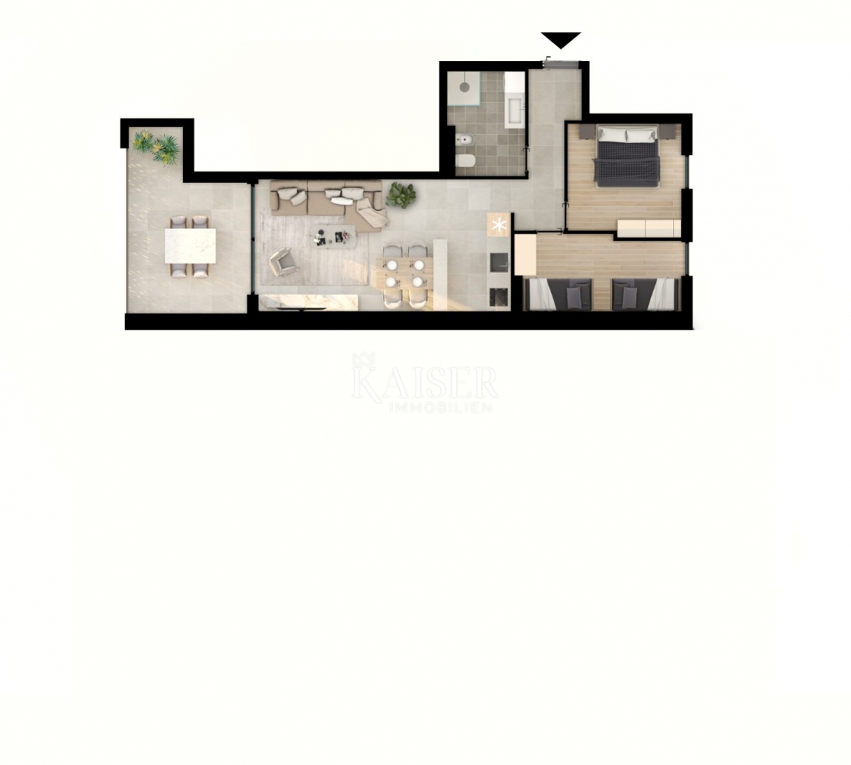 Istria, Umago - appartamento 71m2; 2 camere da letto; 200m dal mare