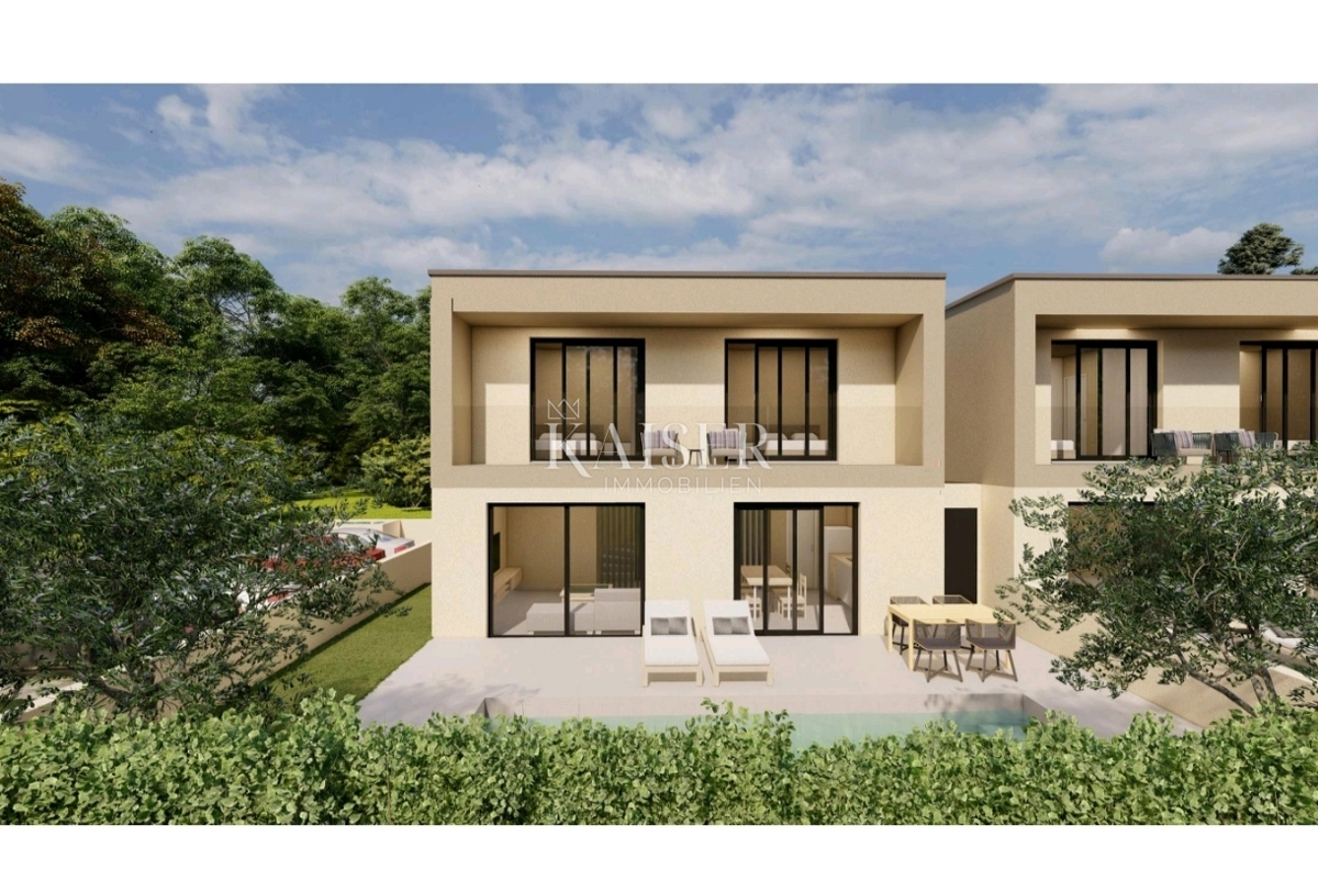 Istria, Parenzo - casa bifamiliare con piscina