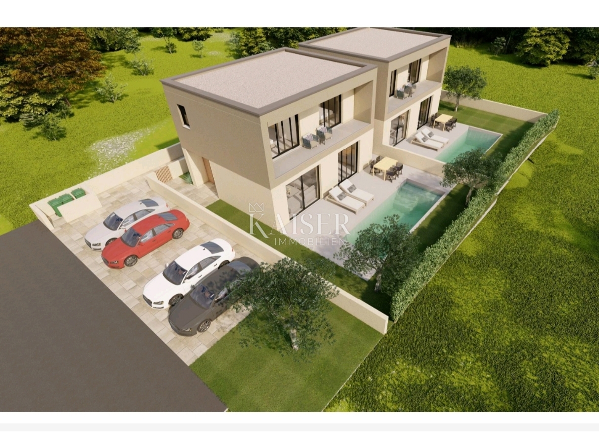 Istria, Parenzo - casa bifamiliare con piscina