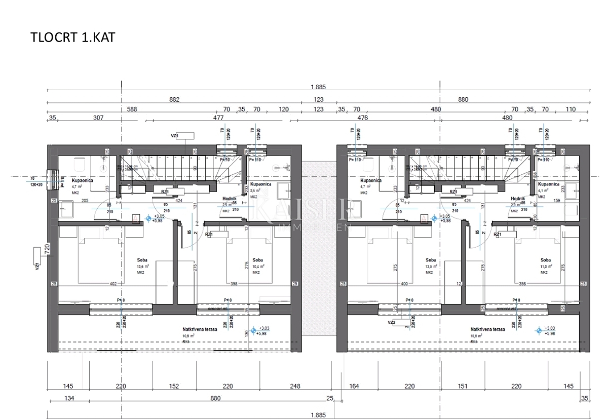 Istria, Parenzo - casa bifamiliare con piscina