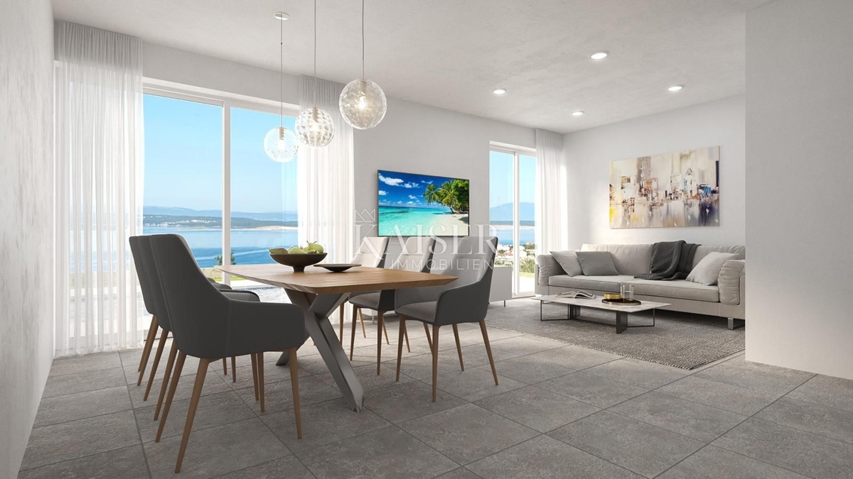 Crikvenica - casa di 95m2 con vista panoramica e piscina